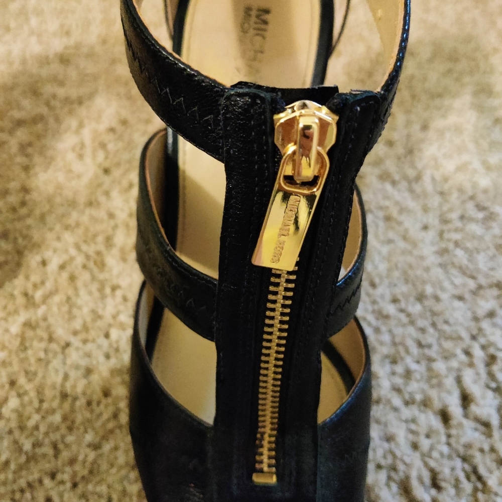 Michael Kors caged zippered Stilletto platforms Sold - Picture 10 of 16